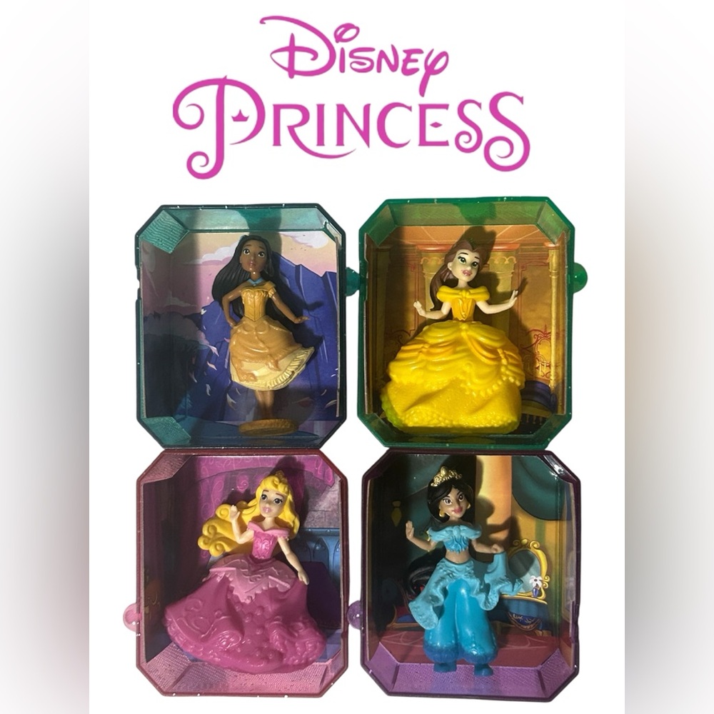 DISNEY PRINCESS GEM COLLECTION BUNDLE BELLE SLEEPING BEAUTY JASMINE POCAHONTAS